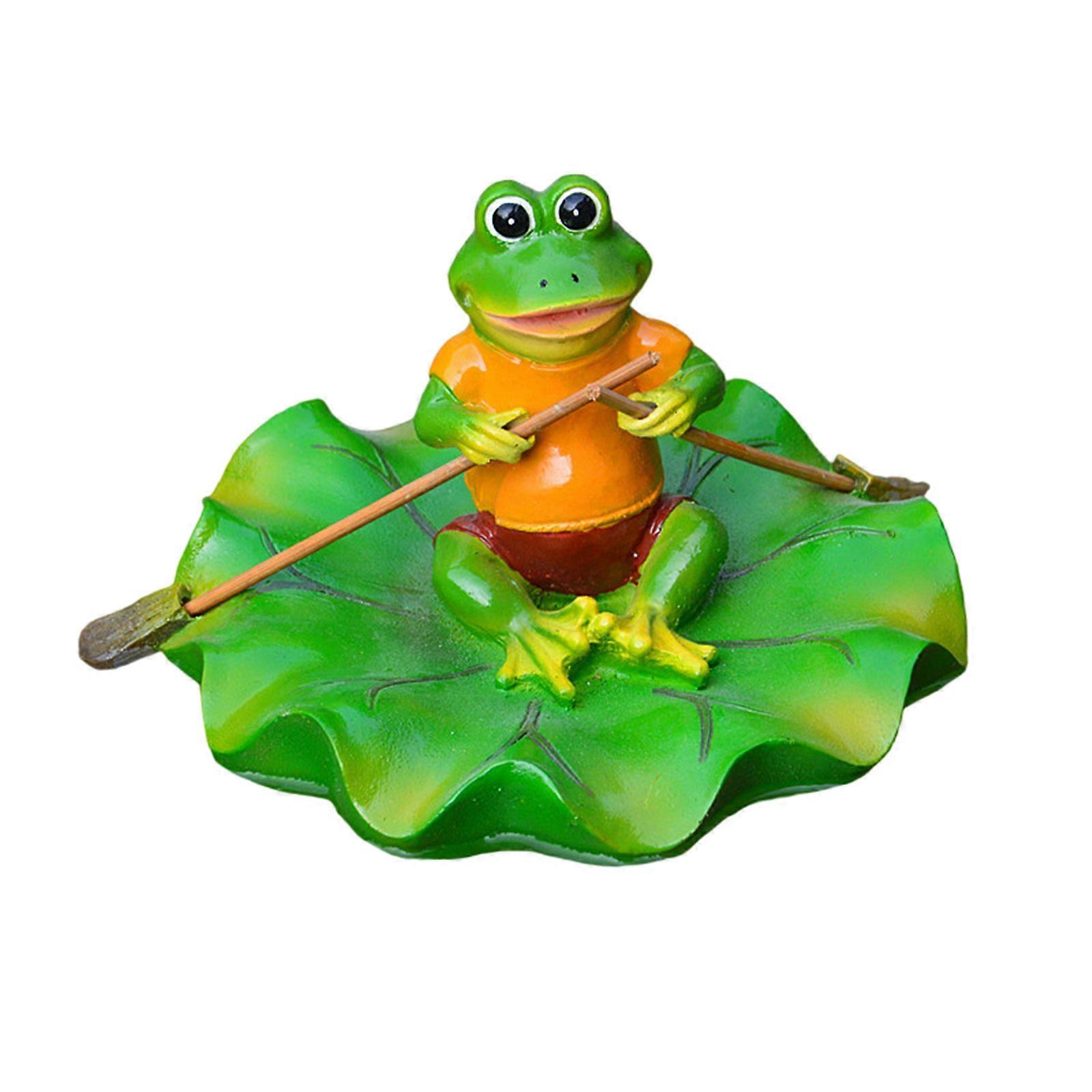 Beautiful Cartoon Floating Leaf Frogs Shape Floating Ornaments Sculpture Cartoon Floating Leaf Shape for Party Decors