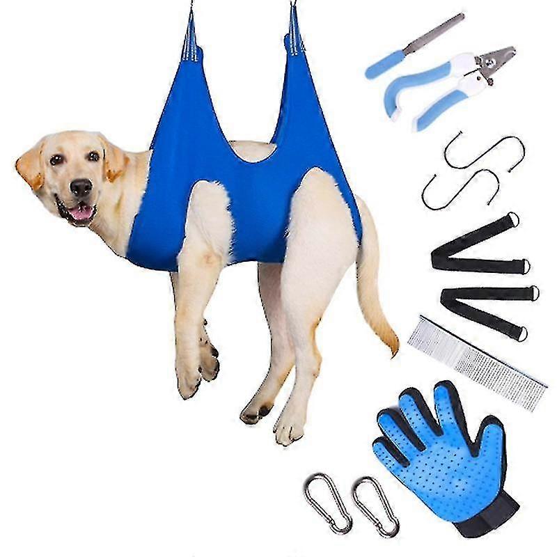 犬のグルーミングハンモックネイルトリミングヘルパー犬のグルーミングハーネス多機能拘束