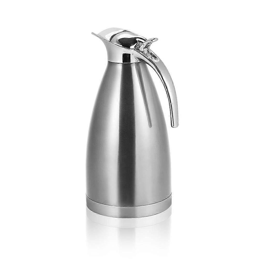 Stainless Steel Coffee Tea Pot Double Wall Vacuum Insulated Hot Water Bottle 02, 1.5L Capacity, Durable Design