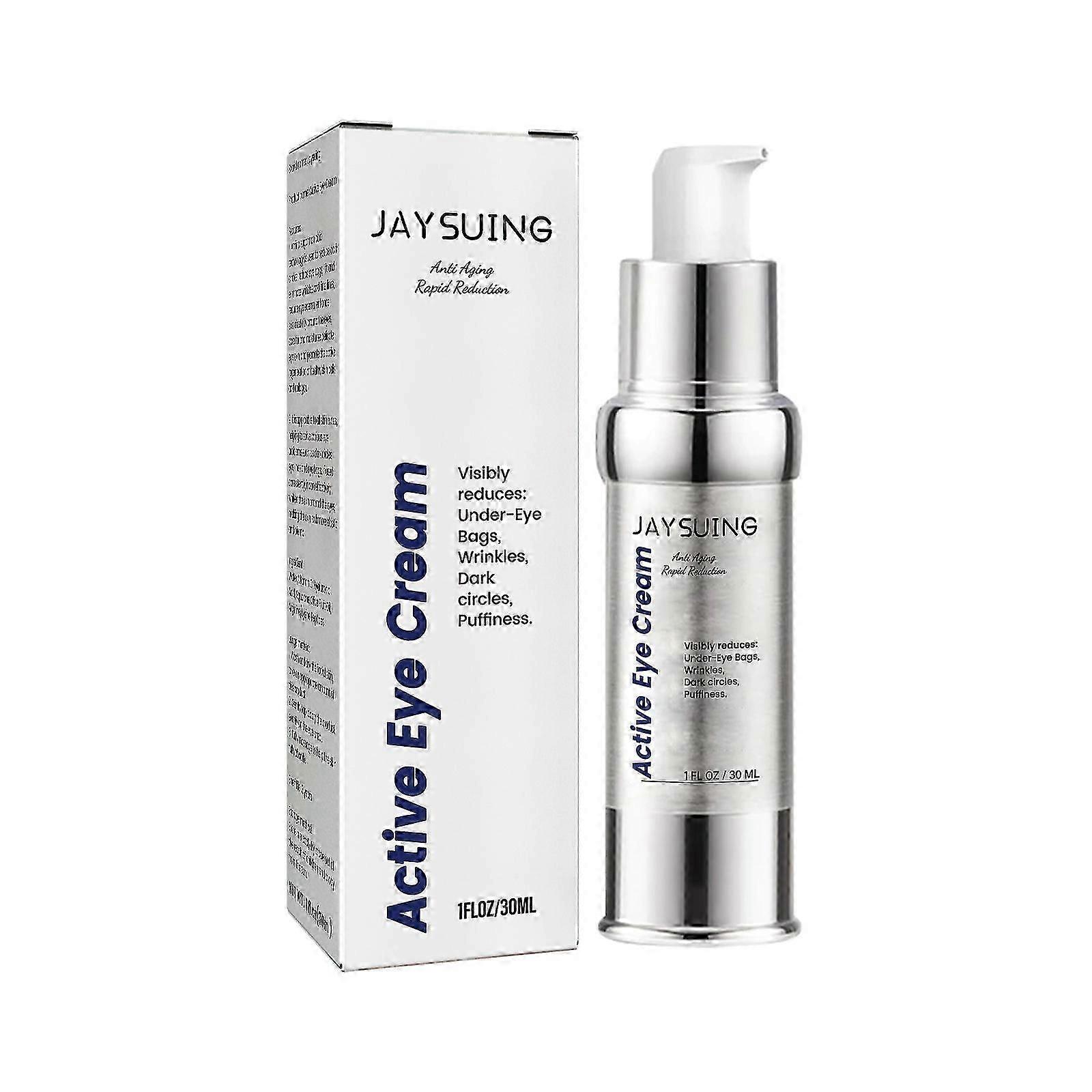 Jaysuing Active Eye Cream Przeciwzmarszczkowy krem pod oczy Napina skórę wokół oczu, zanika drobne linie, worki pod oczami, cienie pod oczami i H