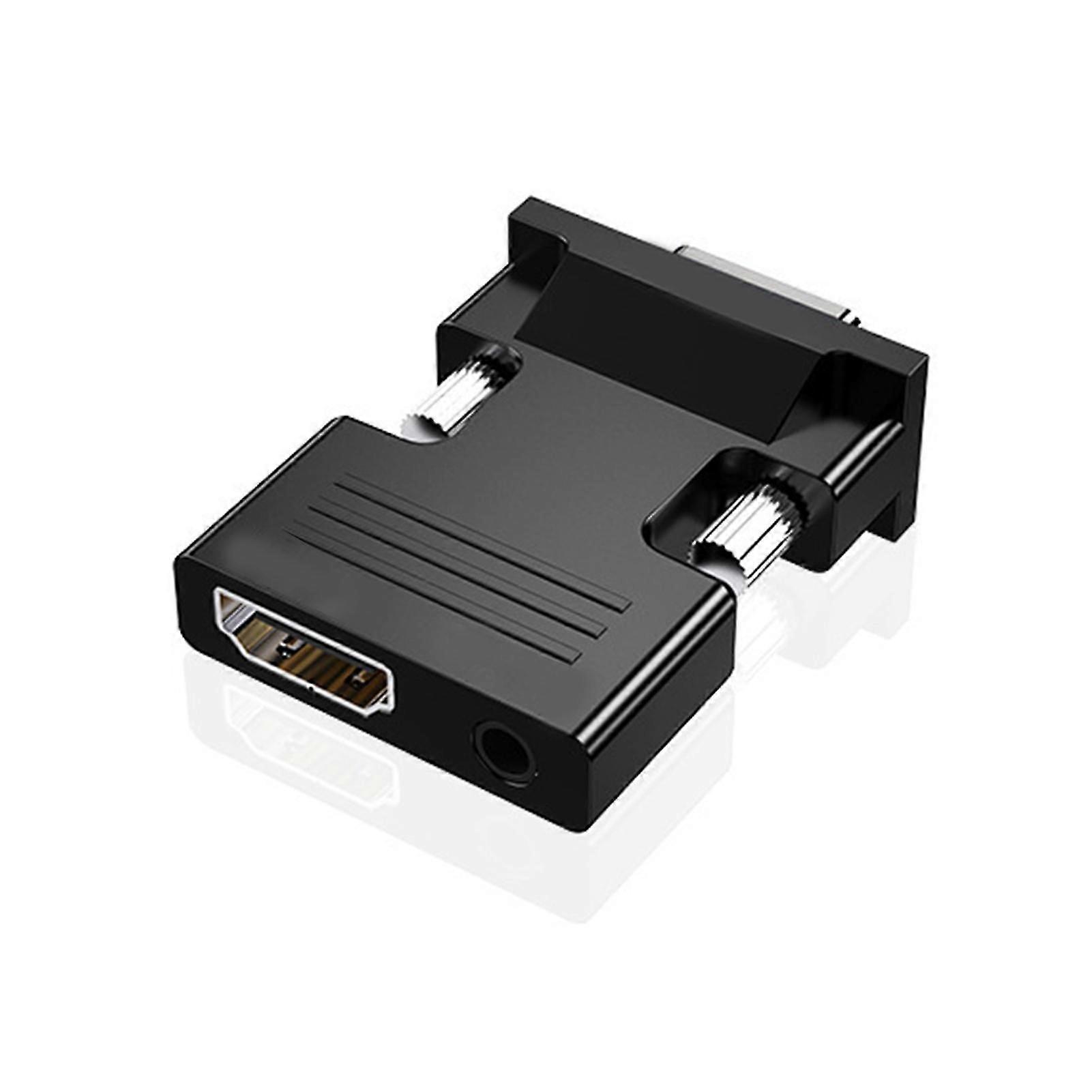 Conversor VGA Nenhum driver necessário Saída de áudio Suporte de alta resolução amplamente compatível Plug-and-Play TV computador compatível com HDMI para VGA Converter