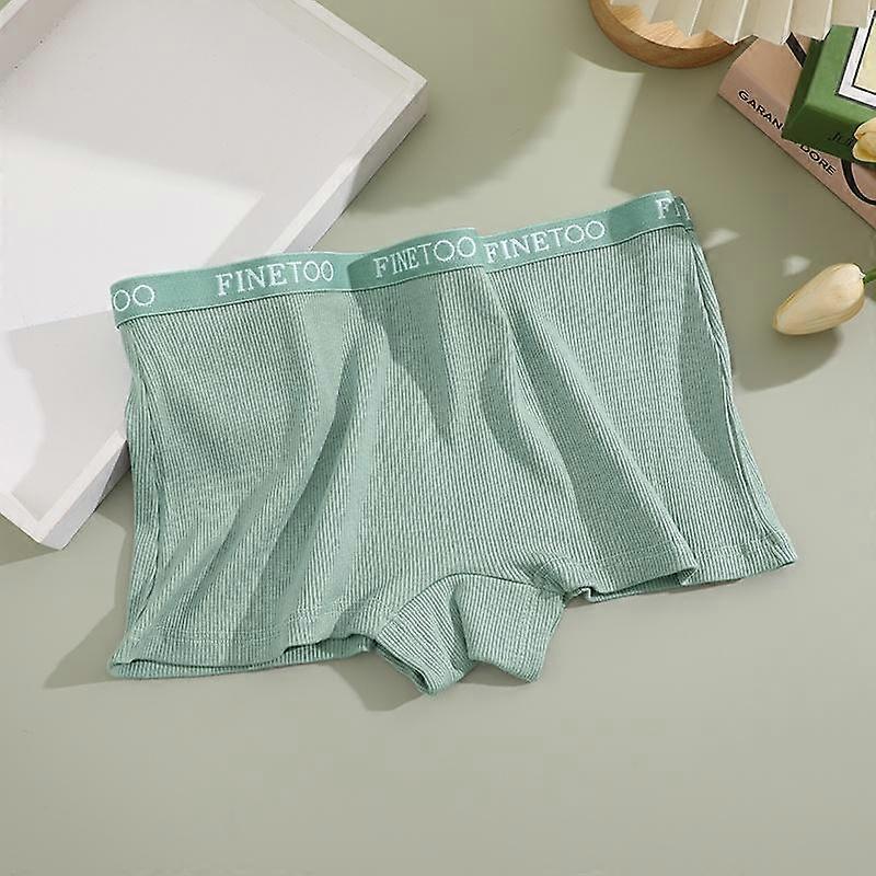 Seamless Women Cotton Boxers Underwear Ice Silk Shorts Solid Color Ladies Soft Boyshorts Plus Size M/L/XL
