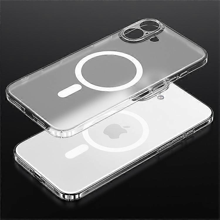 SULADA Compatible For iPhone 16 Case Compatible with MagSafe PC+TPU Matte Translucent Back Cover