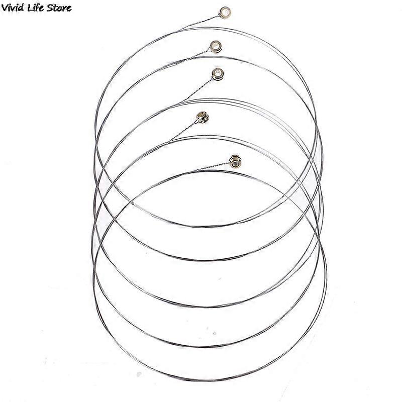 5Pcs Silver Tone Steel Strings E-1 for Acoustic Guitar Strings
