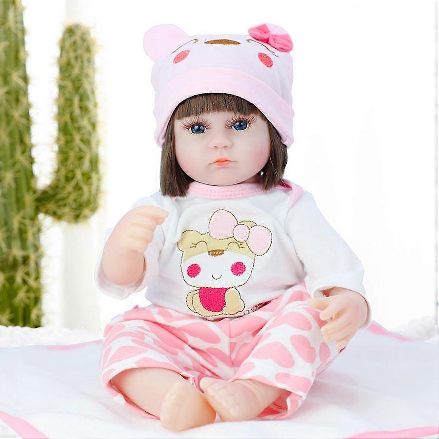 42cmクマモデル#リバースドールシミュレーション赤ちゃんのおもちゃ親子の相互作用が睡眠を落ち着かせます環境に優しい柔らかいゴム人形42cm