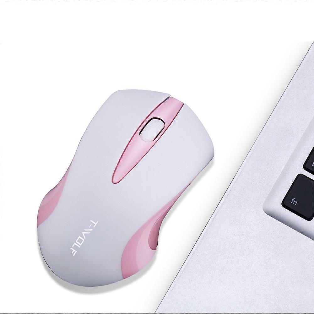 T-WOLF Q2 Portable Computer Mice for PC Notebook Laptop Wireless Mouse-White