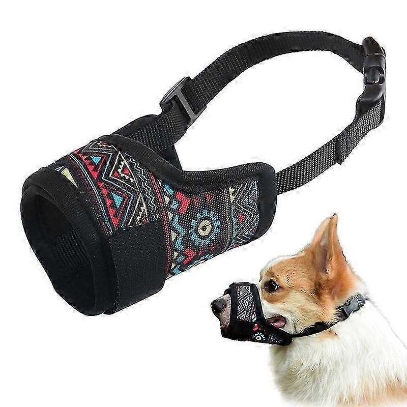 S-L Anti-bite Pet Dog Muzzle Adjustable Dog Mouth Cover for Medium Large Dogs Long Mouth Muzzle Mask Labrador Corgi Husky Hound