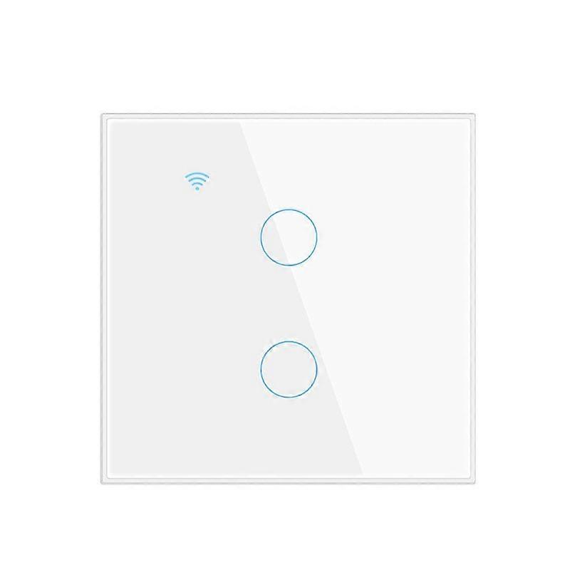 CoRui Tuya WiFi Smart Switch EU 1/2/3/4 Way Glass Panel Touch Light Switch