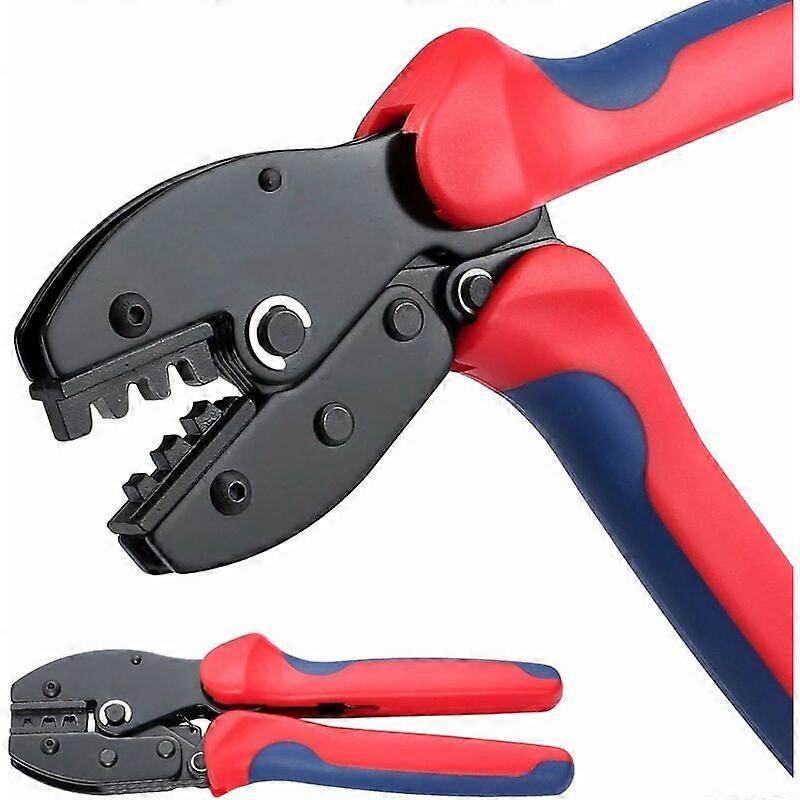 Precision Grade Performance Crimping Tool, Square Self-Adjusting Ratchet For Consistent Pressure, Comfortable In Use With Ergonomic Two-Tone Abs