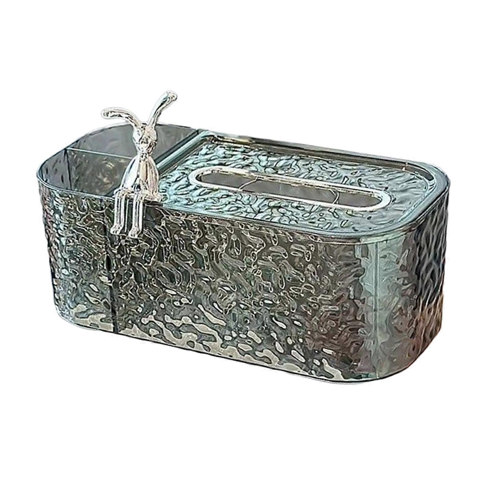 Tissue Box Multifunctional Spring Support Tissue Paper Holder Removable Tissue