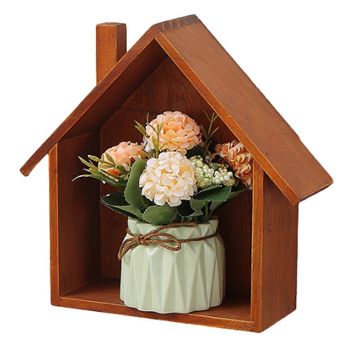 Nature Indoors, Rustic Floating Shelf For Multi-Purpose Storage