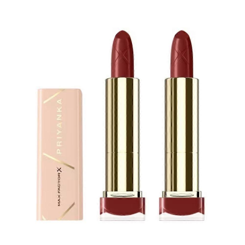 2 x Max Factor Farge Elixir Priyanka leppestift - 082 Varm sandeltre