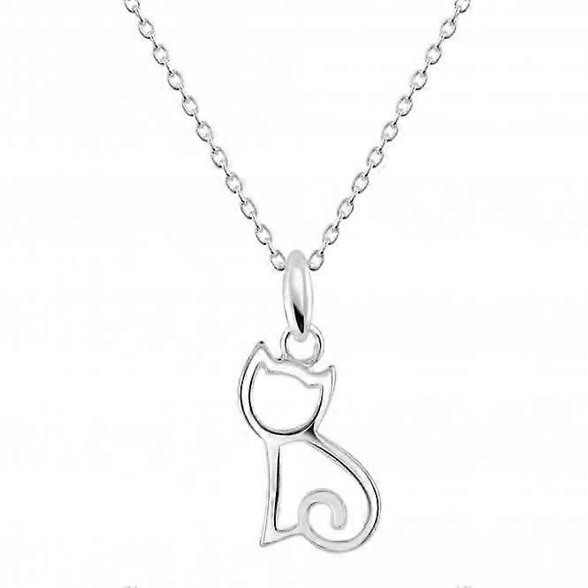 Dew Sterling Silver Dinky Kitten Pendant 90348HP