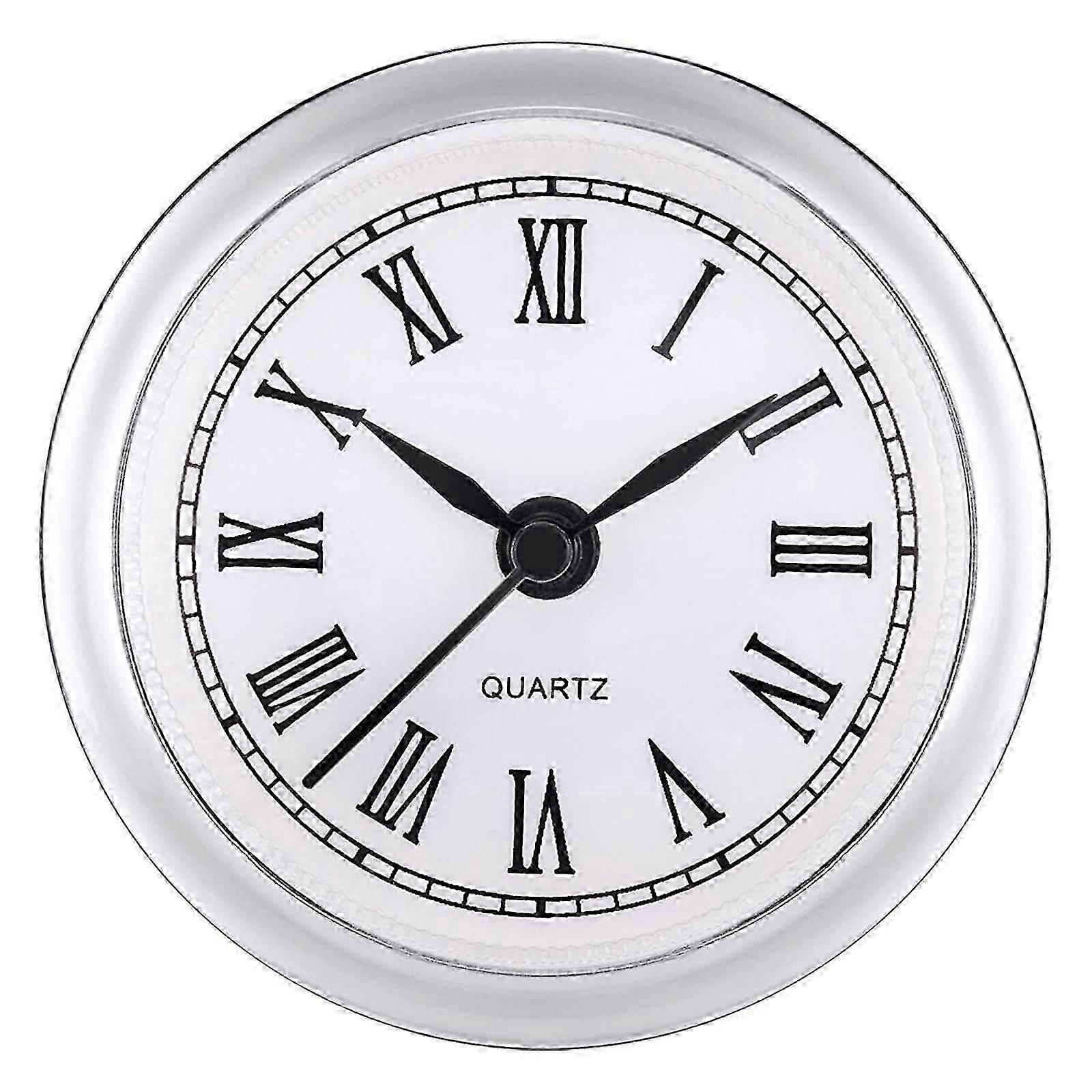 Mini Clock Insert 2.4 Inch 61mm Round Quartz Clock Fit-up Movement ...