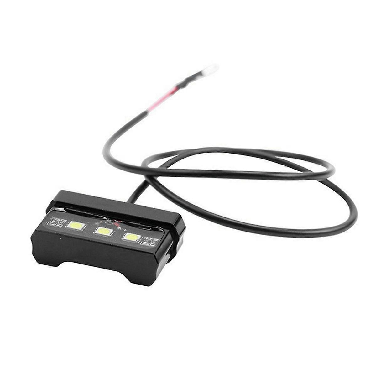 thumbnail image 2 of VMP Halo LED Motorcycle Number Plate Light – Universal, Black Housing, Cold White 2 of 4