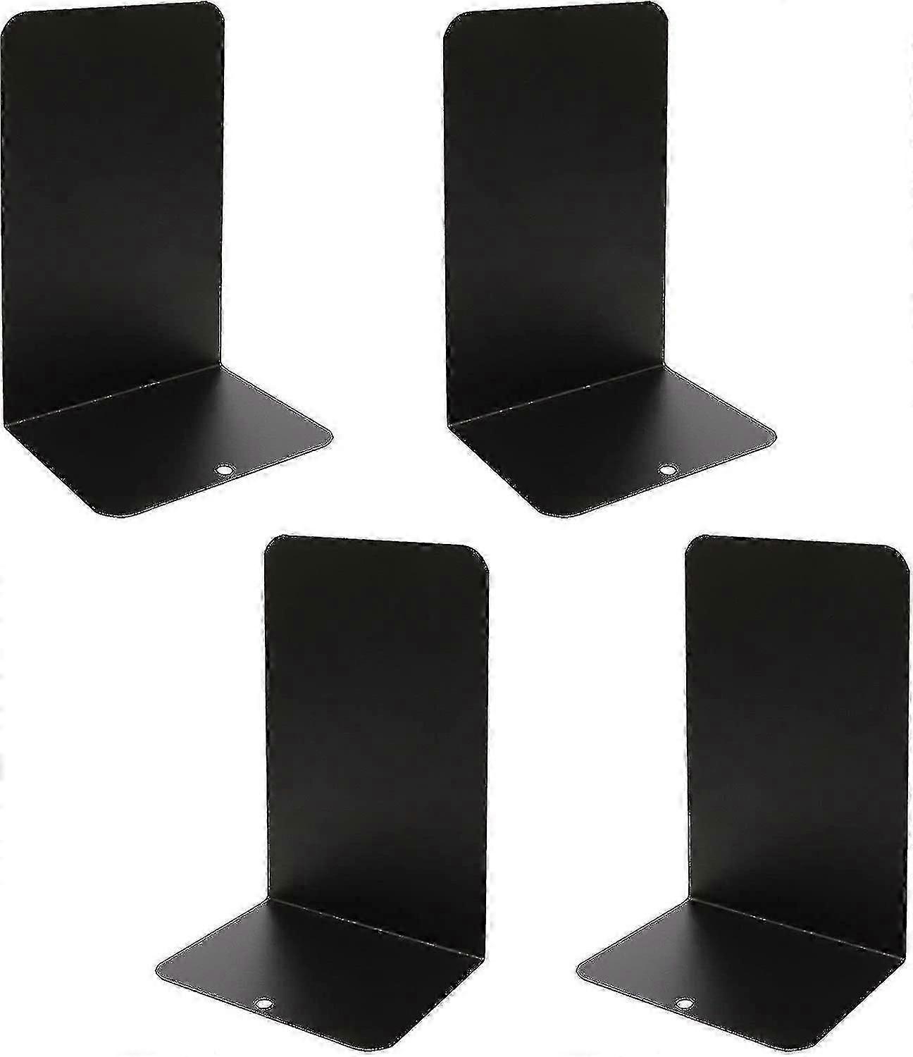 4 Pack 8 Inch L Shape Metal Bookends For Shelves