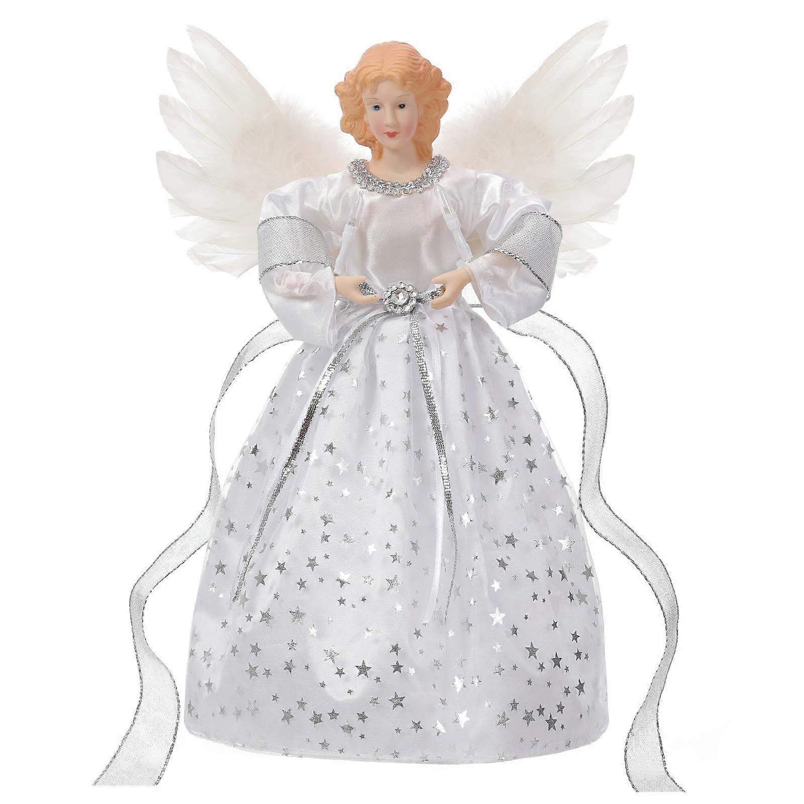 Christmas Tree Topper Angel Lighted for Christmas Tree Tabletop 12"