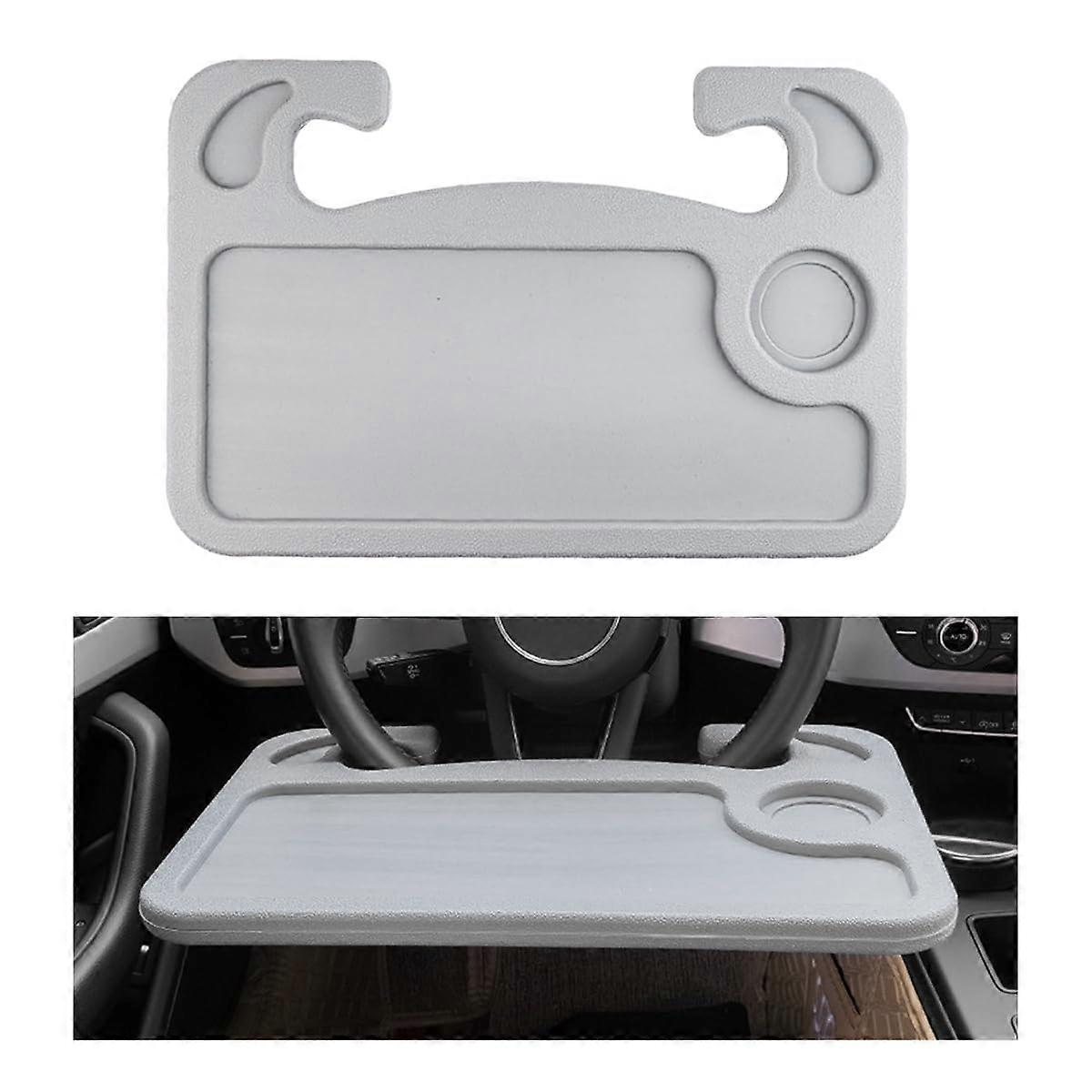 Multifunctional steering wheel table food for and laptop