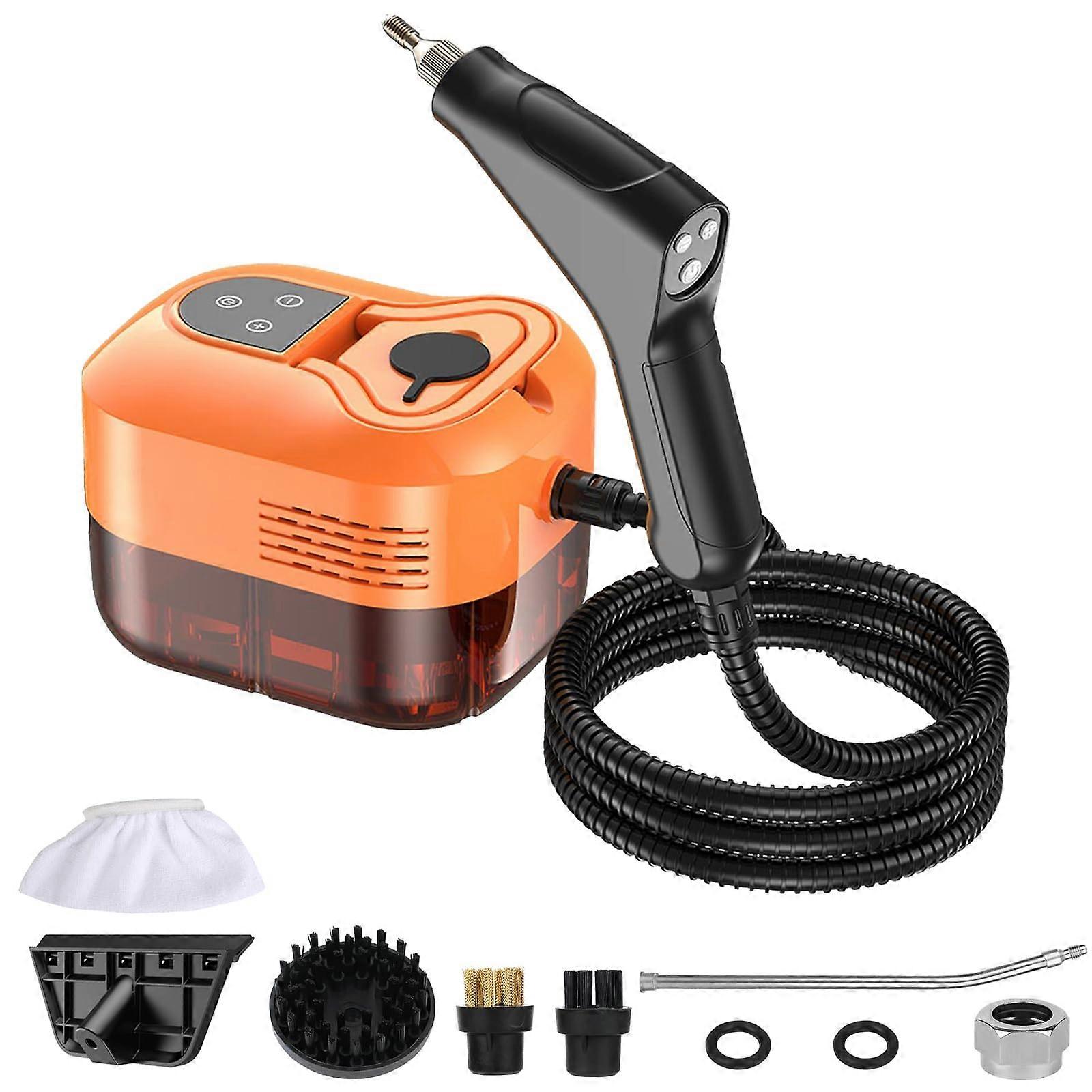 Handheld Steam Cleaner for Home and Car, Pressurized Multi-Surface Natural Steam Cleaner with Controllable Handle Switch