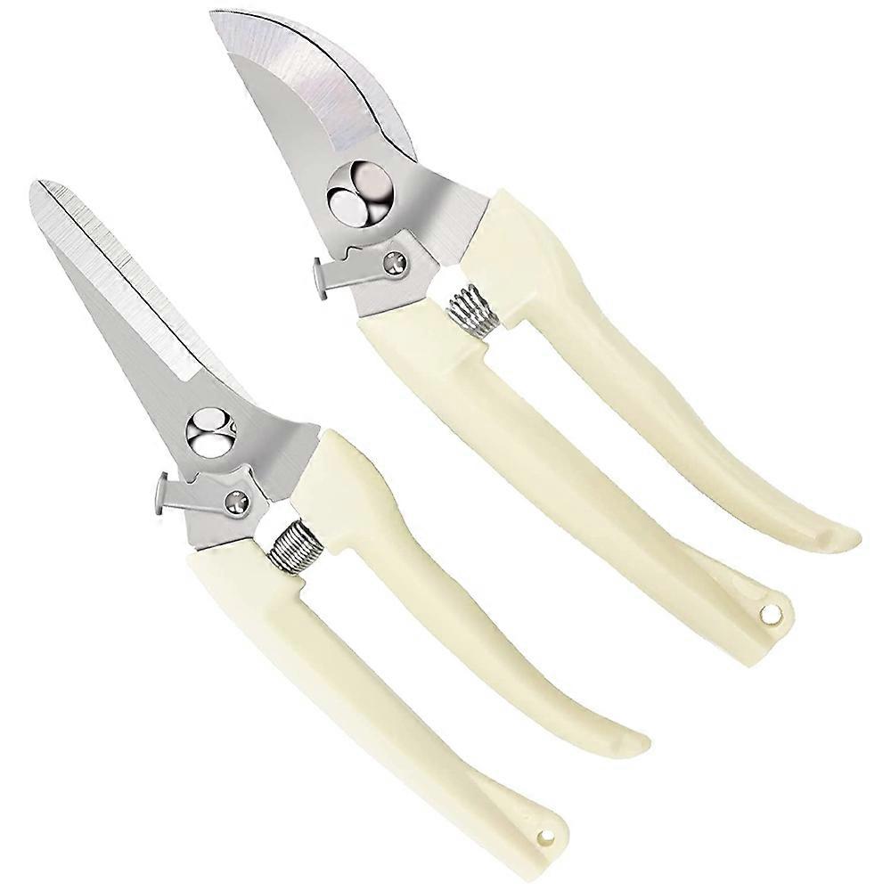 2PACK Garden Pruning Shears Scissors for Bypass Gardening Trimmers Tools