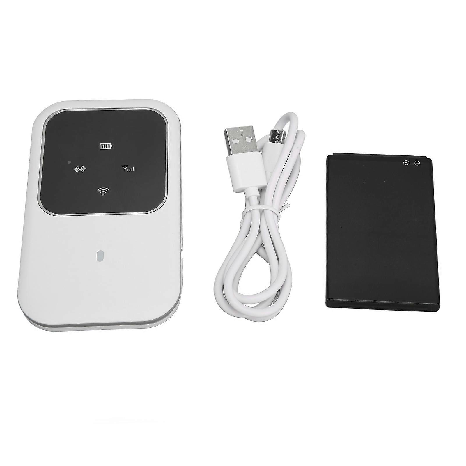 H80 Mobile WiFi Hotspot Multifunction Plug in Card Slim Portable 4G WiFi Router with LED Display for Outdoor Car Travel