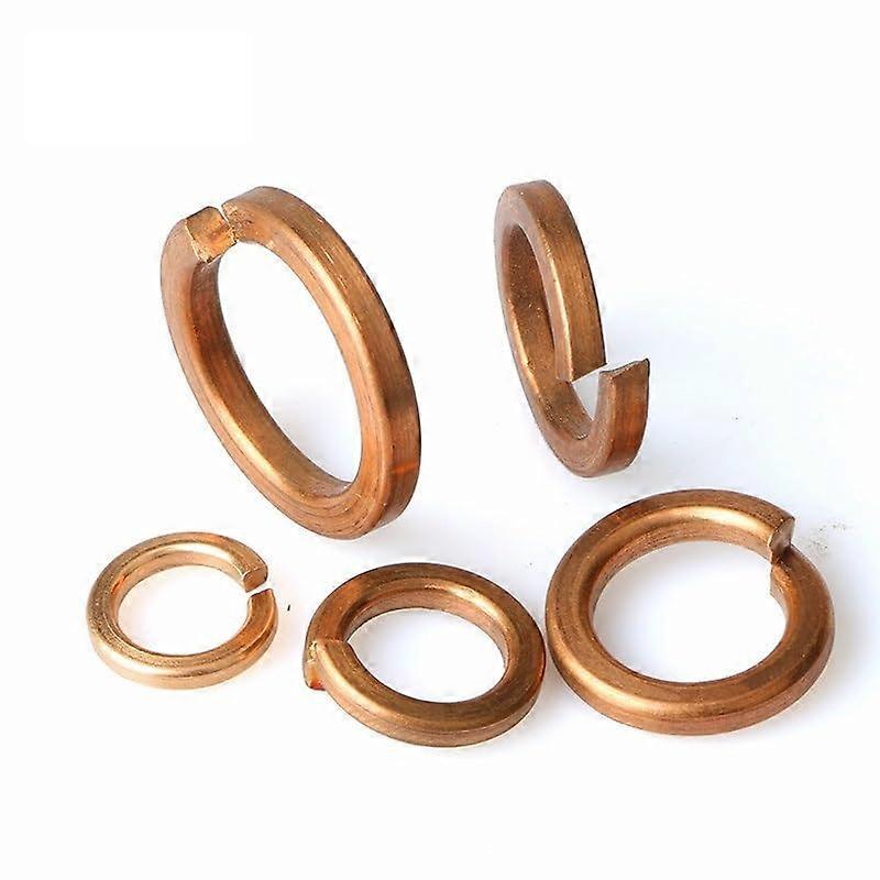 Brass Spring Lock Washer Set M3 M4 M5 M6 M8 M10 M12 M14 M16 M18 Copper Washers 2-30 PCS for Various Applications