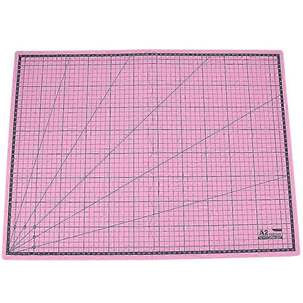Portable Folding A2 Self Healing Cutting Mat Grid Line Paper Leather Fabric Crafts Carving PadPink