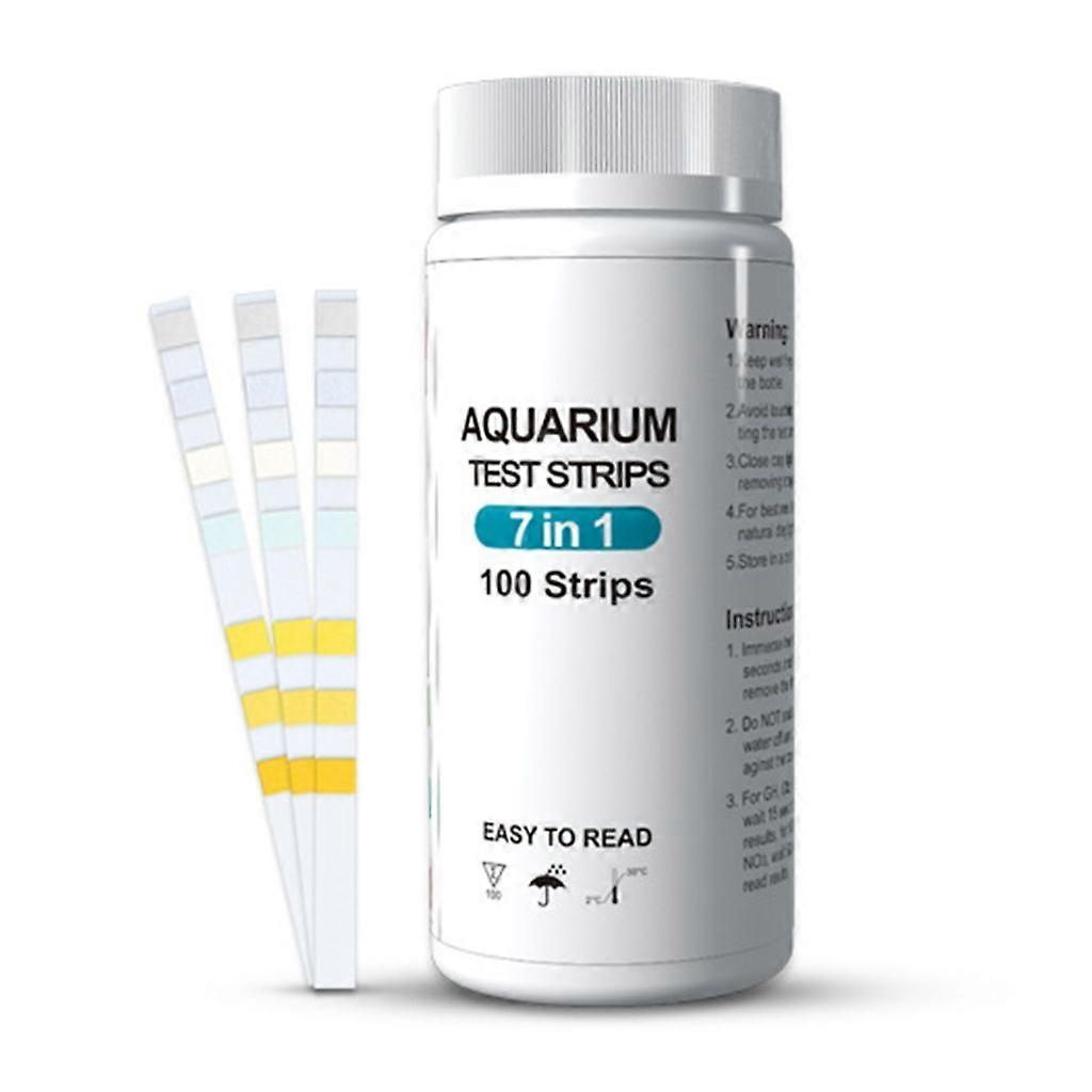 7in1 Aquarium Test Strips Fish Tank Test Strips Accurate Result for Fish Tank