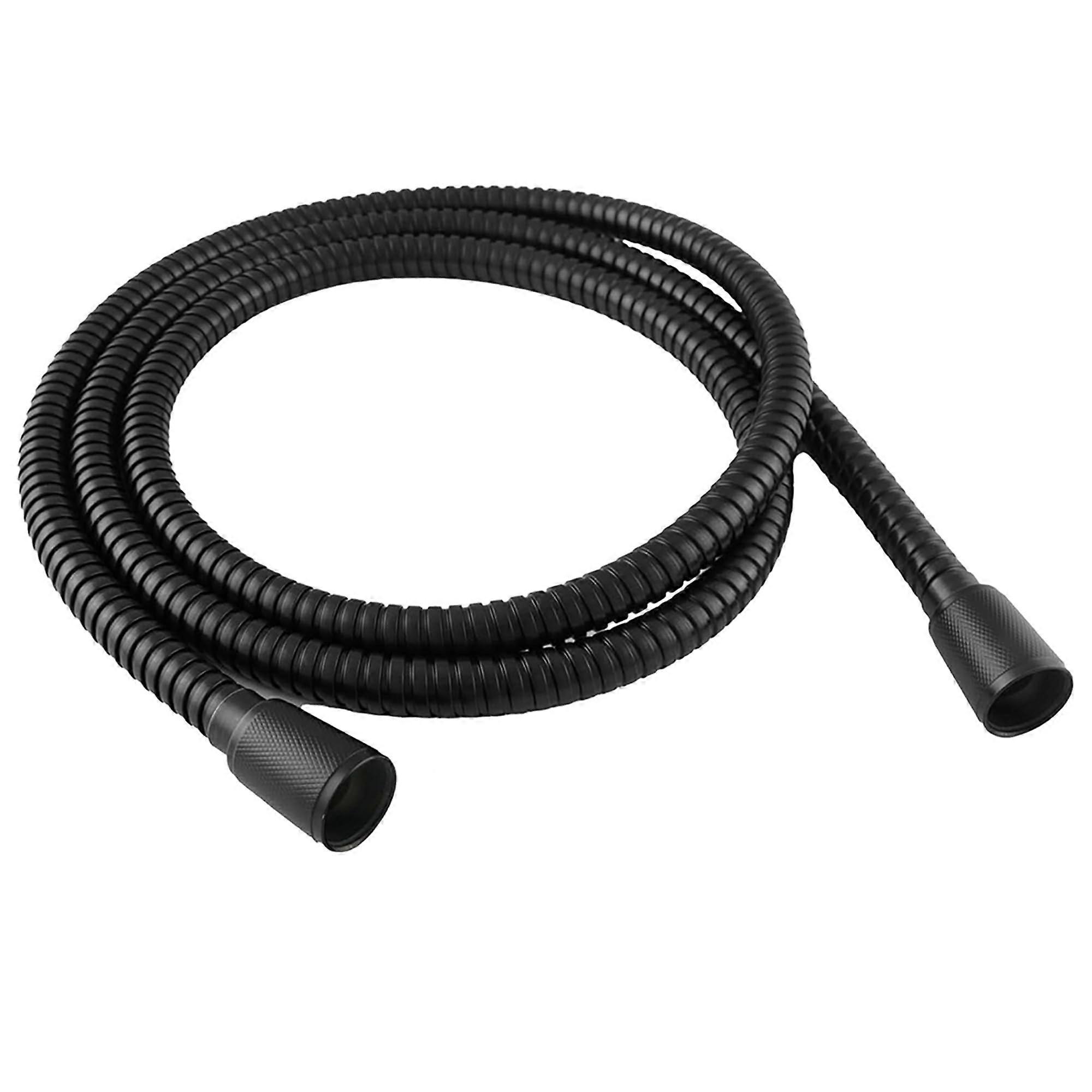Shower Hose 72 Inches Extra Long Flexible Matte Black with Non-Toxic Silicone Inner Tube and 304 Stainless Steel