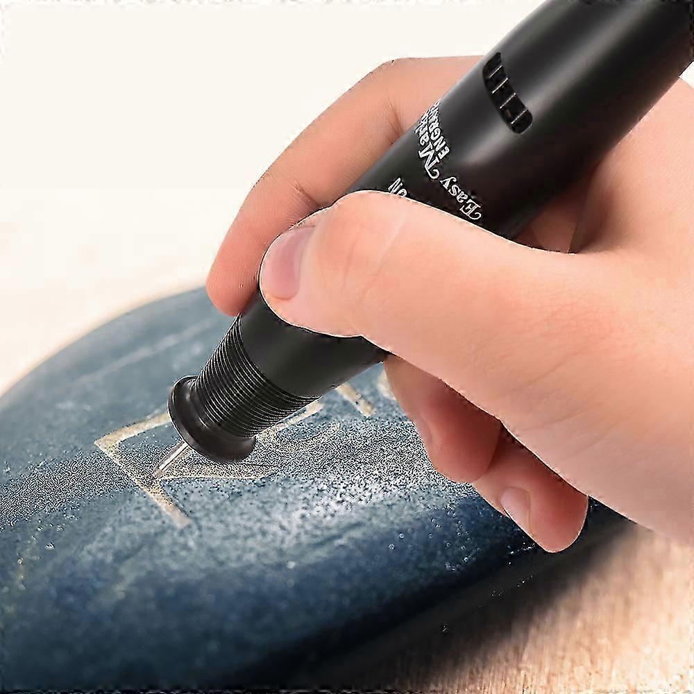 Portable Precision Electric Engraving Pen Engraver DIY Carve Graver Machine Tools Battery Powered with Strong Diamond Tip Bit for Jewellery Metal Plas