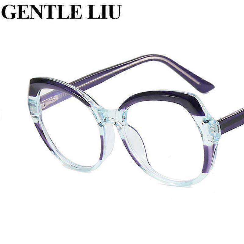 Irregular Polygonal Glasses Frames Women Fashion Anti Blue Light Computer Eyeglasses TR90 Prescription Optical Spectacles Frame