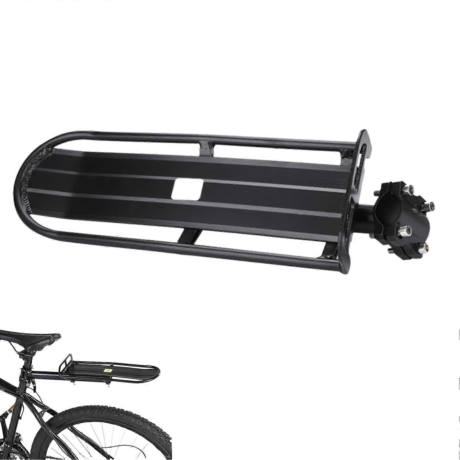 Bicycle Rear Rack, Aluminum Alloy Adjustable Cargo Rack for Bikes, 10kg Capacity Luggage Carrier Shelf