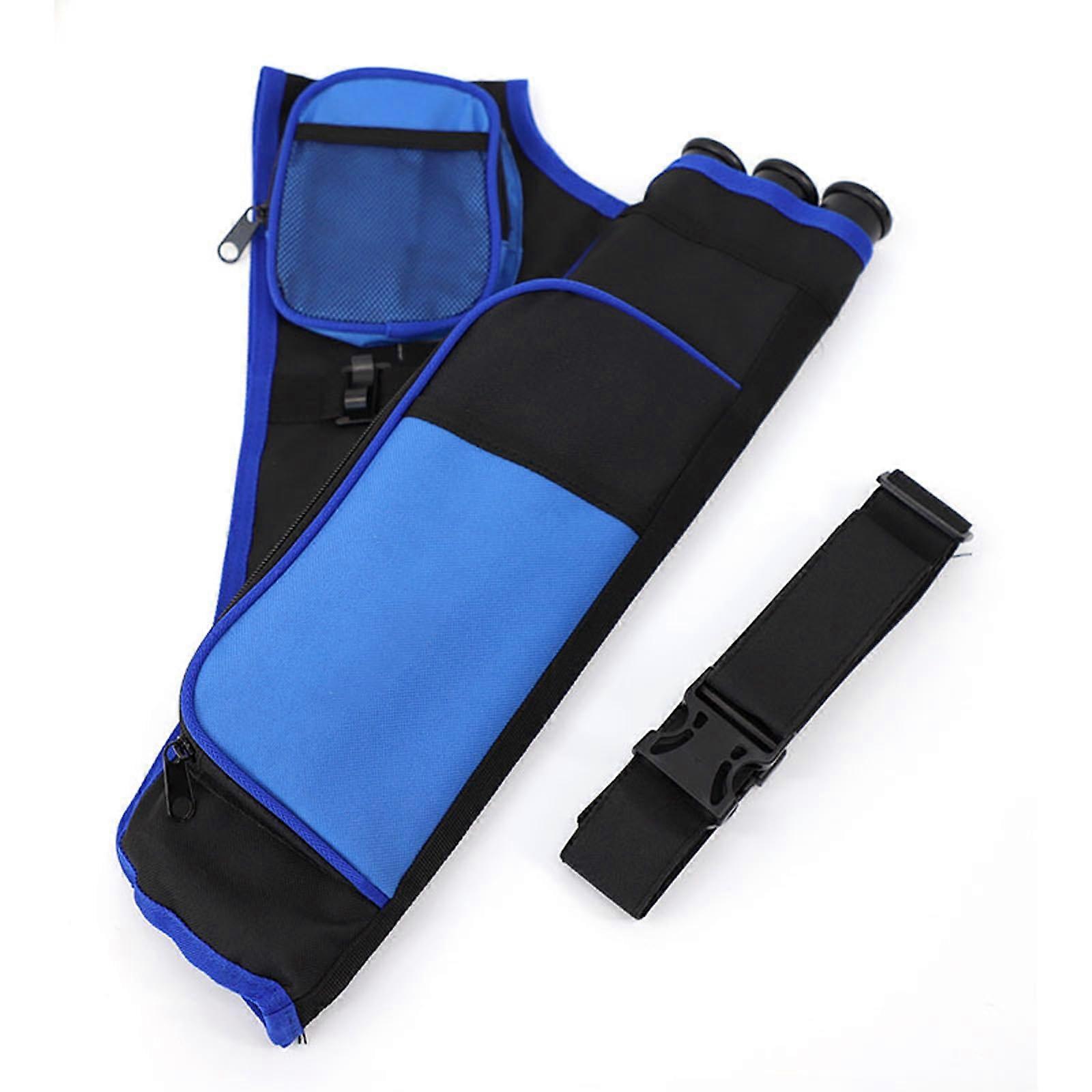 Archery Hip Quiver, 3-Tube Arrow Holder, Adjustable Hip Quiver, Fits Recurve And Compound Bows, Lightweight Nylon