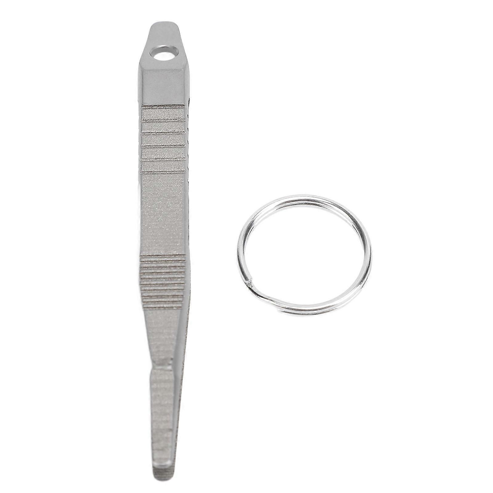 Pince à épiler portable EDC Mini porte-clés Pince à épiler portable TC4 Petite pince à épiler Gadget extérieur Mini outil
