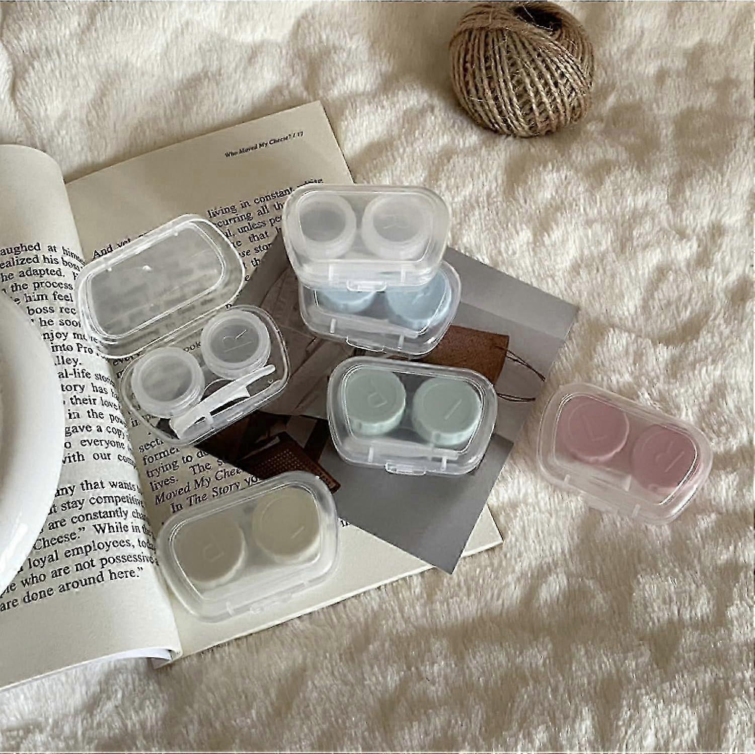 Portable Clear Travel Size Contact Lens Case Box Holder