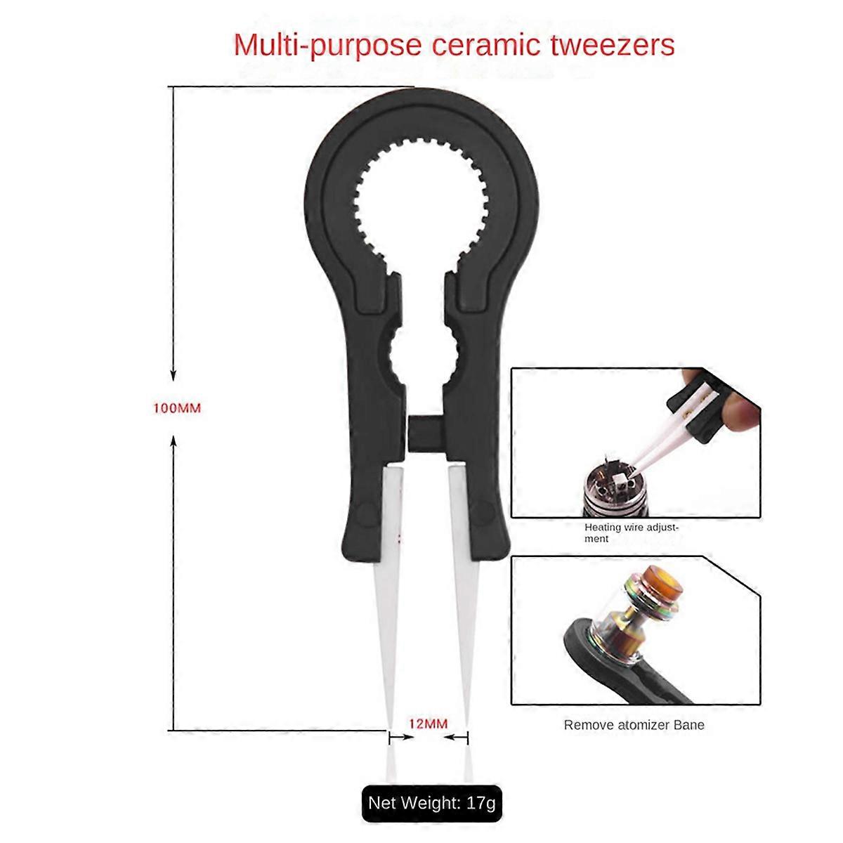 DIY Tool Kit Fixture Set, Multifunctional Ceramic Tweezers Set