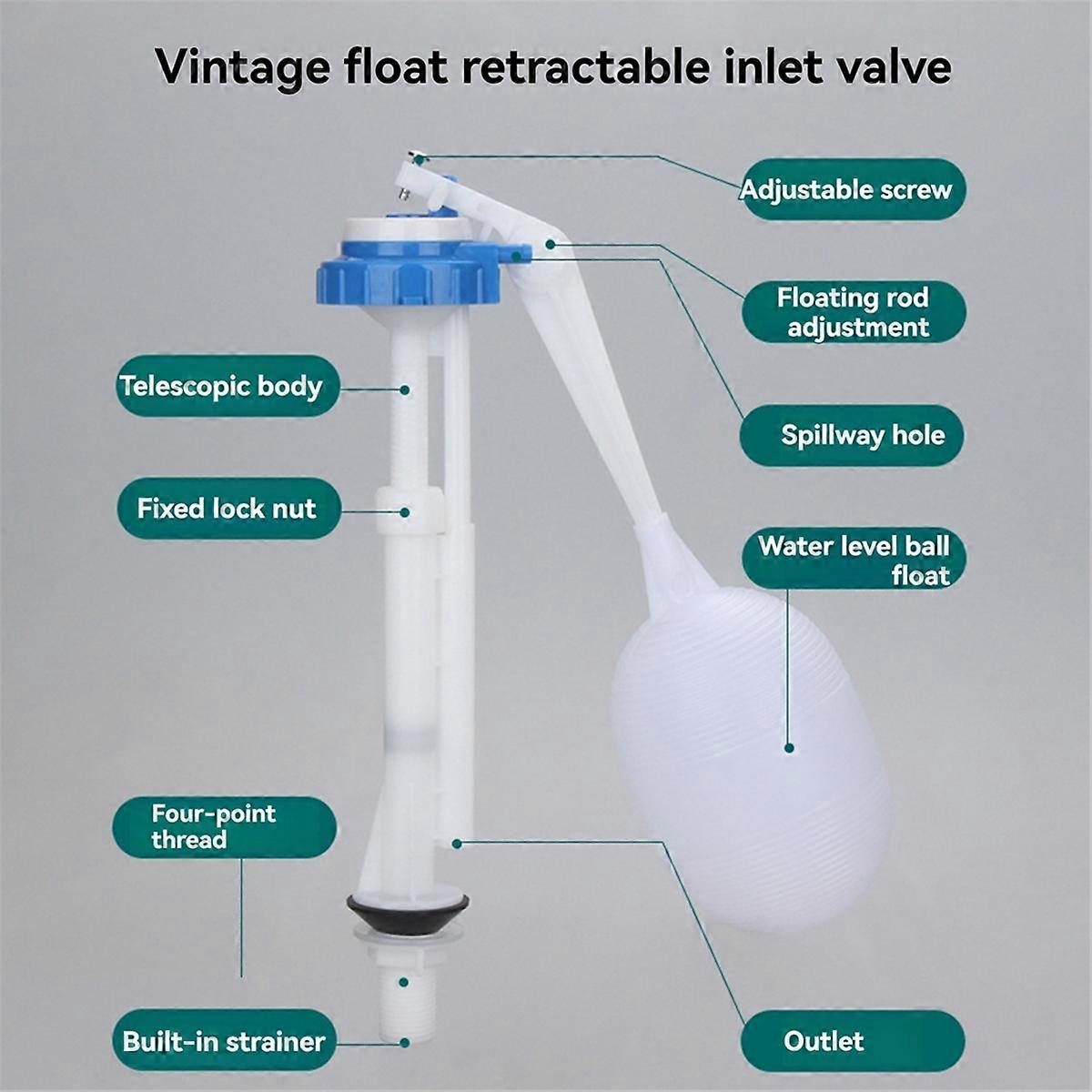 Adjustable Old Type Toilet Tank Balls with Inlet Valve