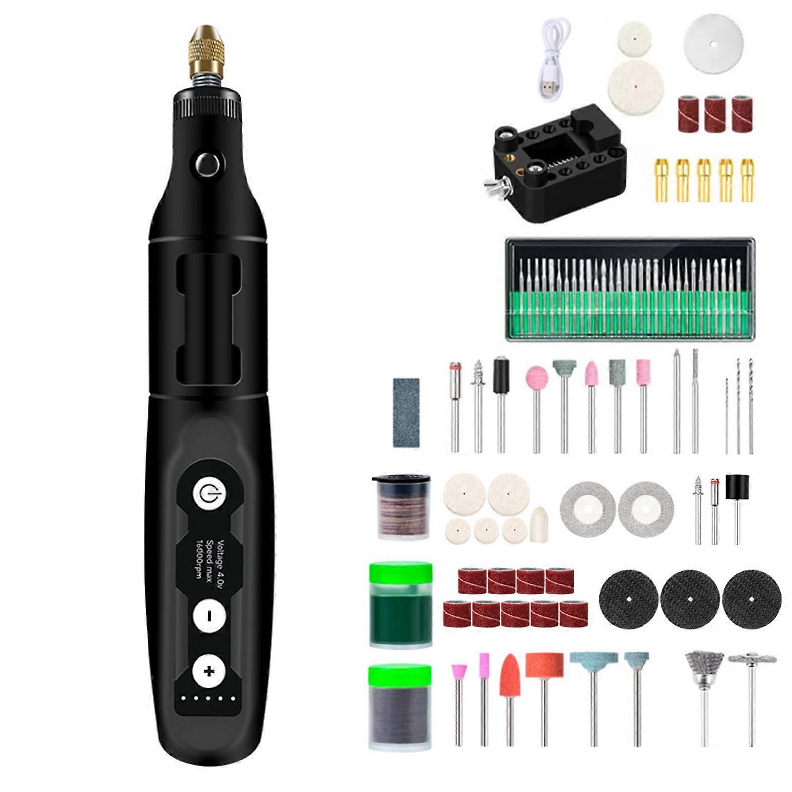 Ergonomic 3.7V 18000rpm Multi Function Rotary Tool 5 Speed Control with Comprehensive 166 Piece Accessory Set