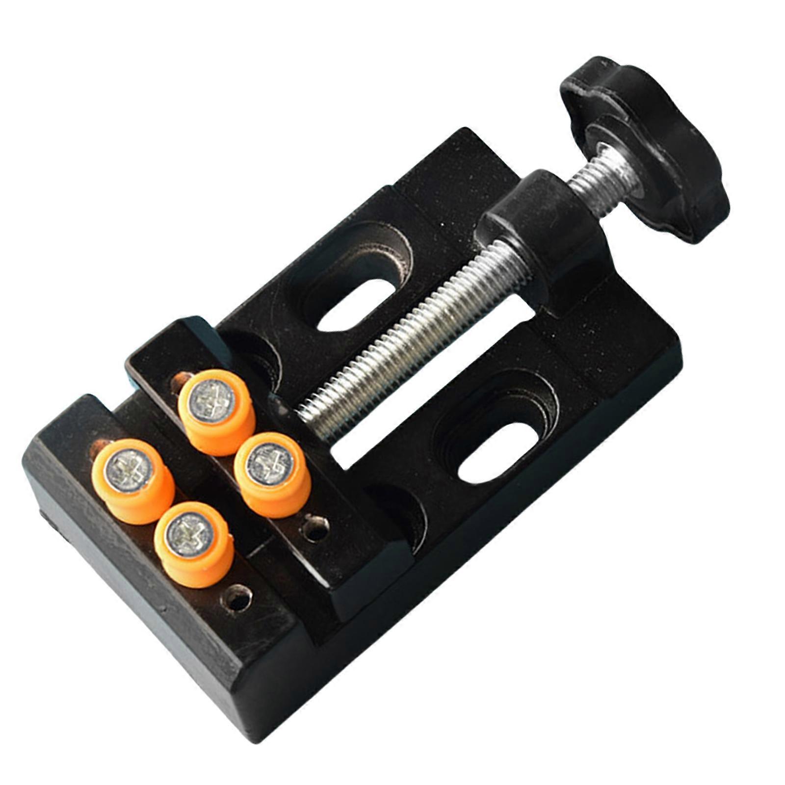 8 Holes Carved Mini Woodworking Clamp Table Vice Adjustable Flat Pliers Tool Multipurpose Fixed Drilling Quick Open