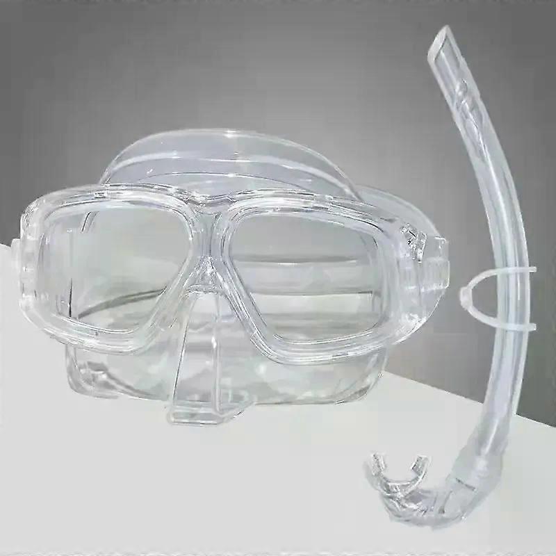 Diving Mask Set Free Diving Mirror Resin Anti-fog Lens Snorkeling Mask Equipment