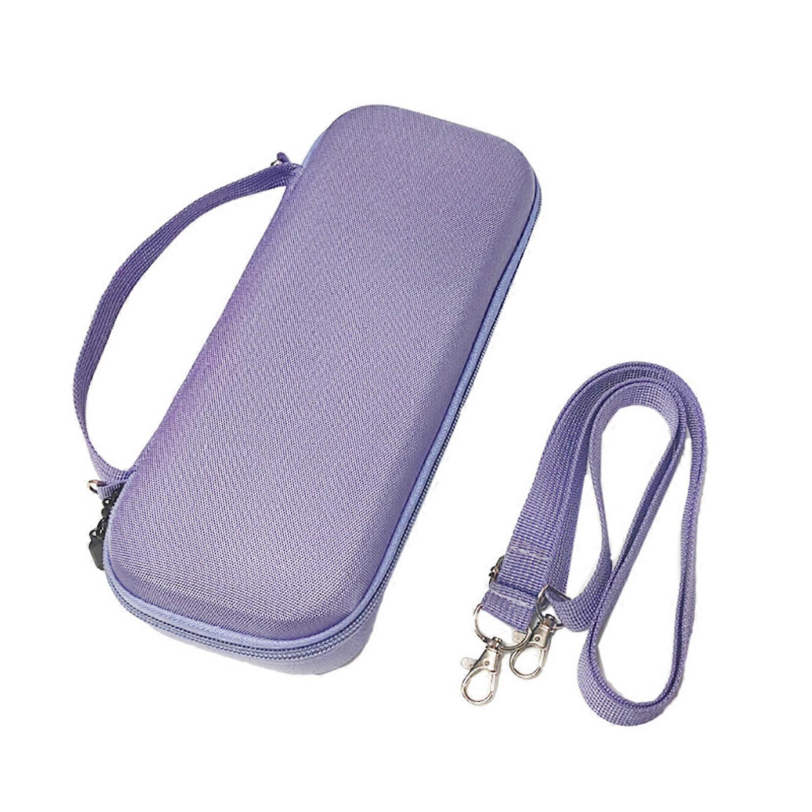 Portable EVA Storage Bag for Wireless Microphone Shockproof Hard Case with Shoulder Strap for Traveling Camping