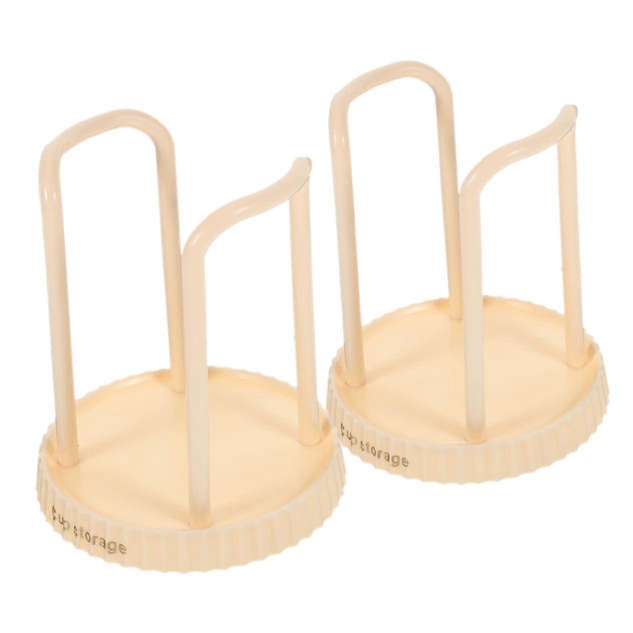 2 Pieces Disposable Cup Holder for Milk Tea, Sturdy Plastic Drink Organizer for Home, Restaurants and Cafés