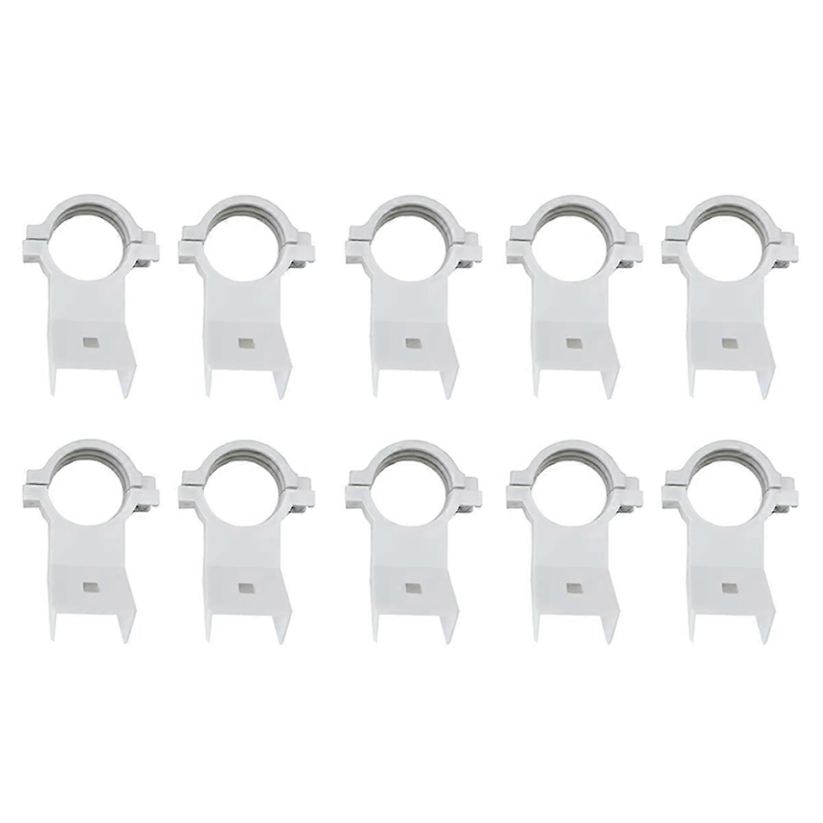 10pcs KU High-Frequency Head Clamp LNB Bracket for Satellite Dishes 20mm Plastic Bracket for Multip