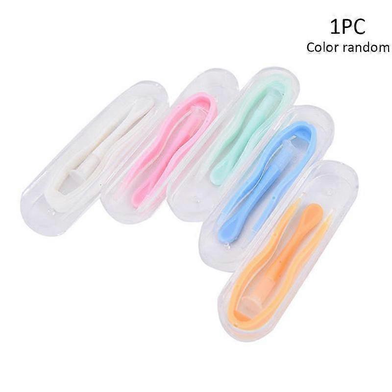 Five colors shipped randomly (A) $Contact lens case/clip stick tweezers combination contact lens case one-piece clip stick set/XY2000 upgraded version
