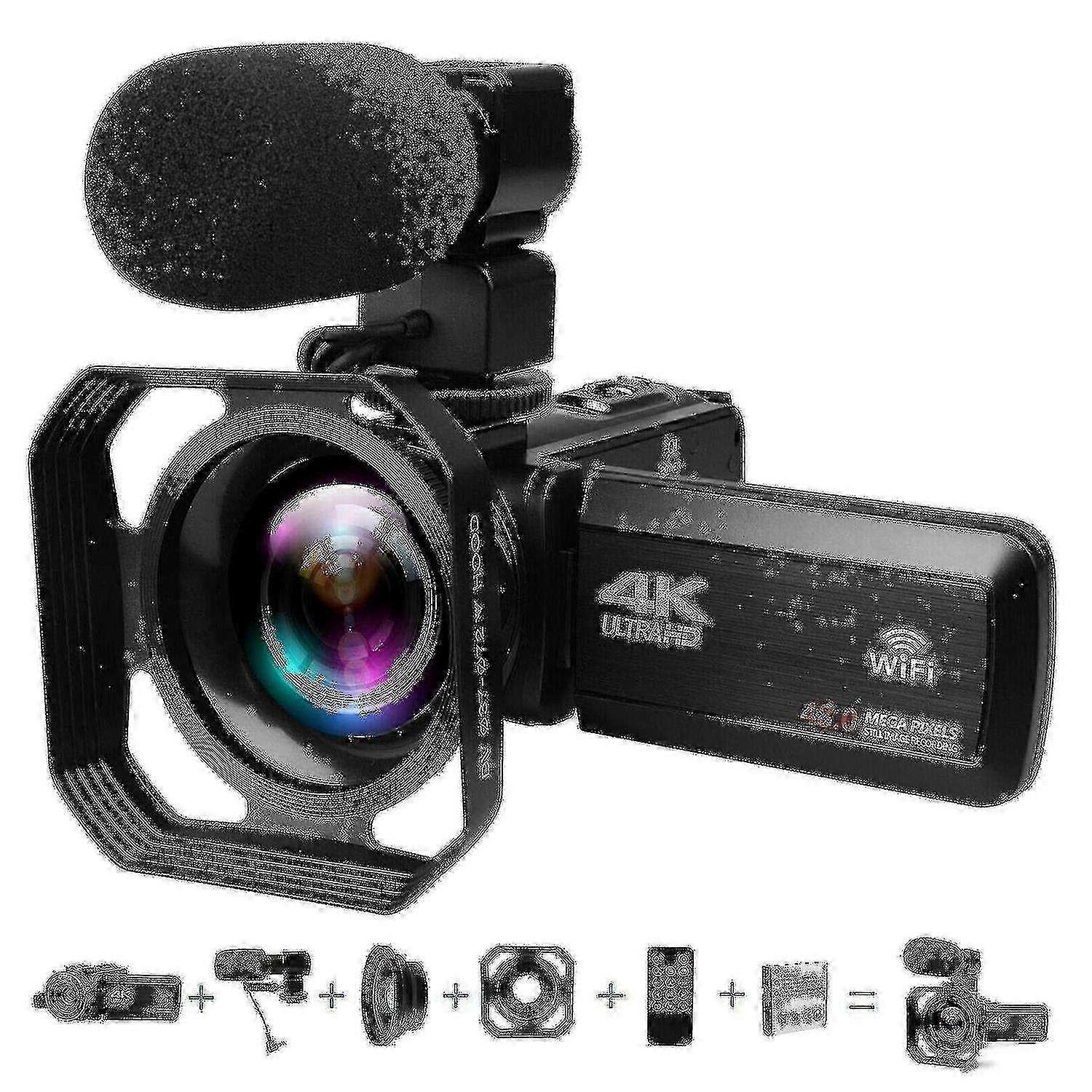 Digital video camera youtube live stream vlogging recorder