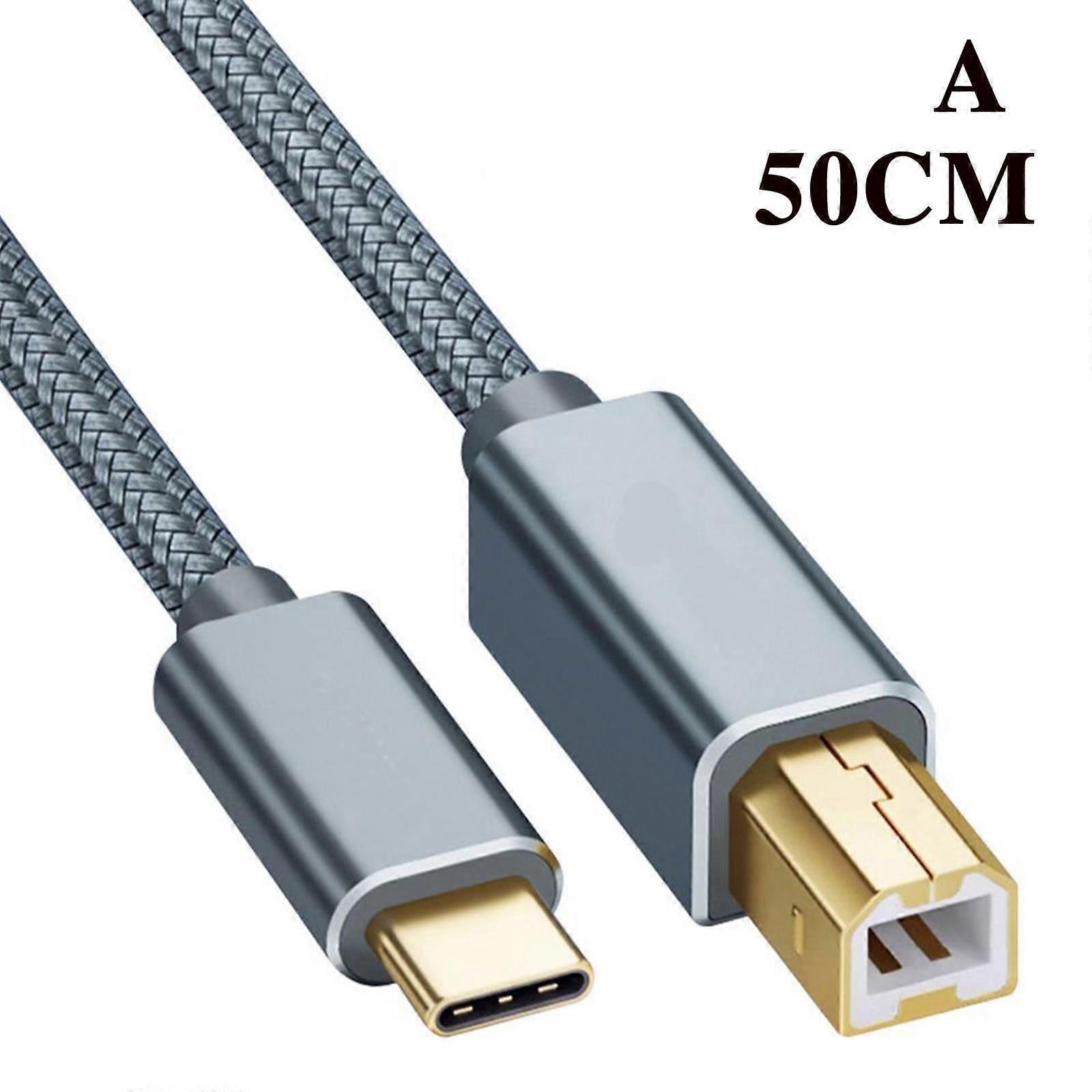 USB Type-C to USB B 20 Printer Cable Scanner La