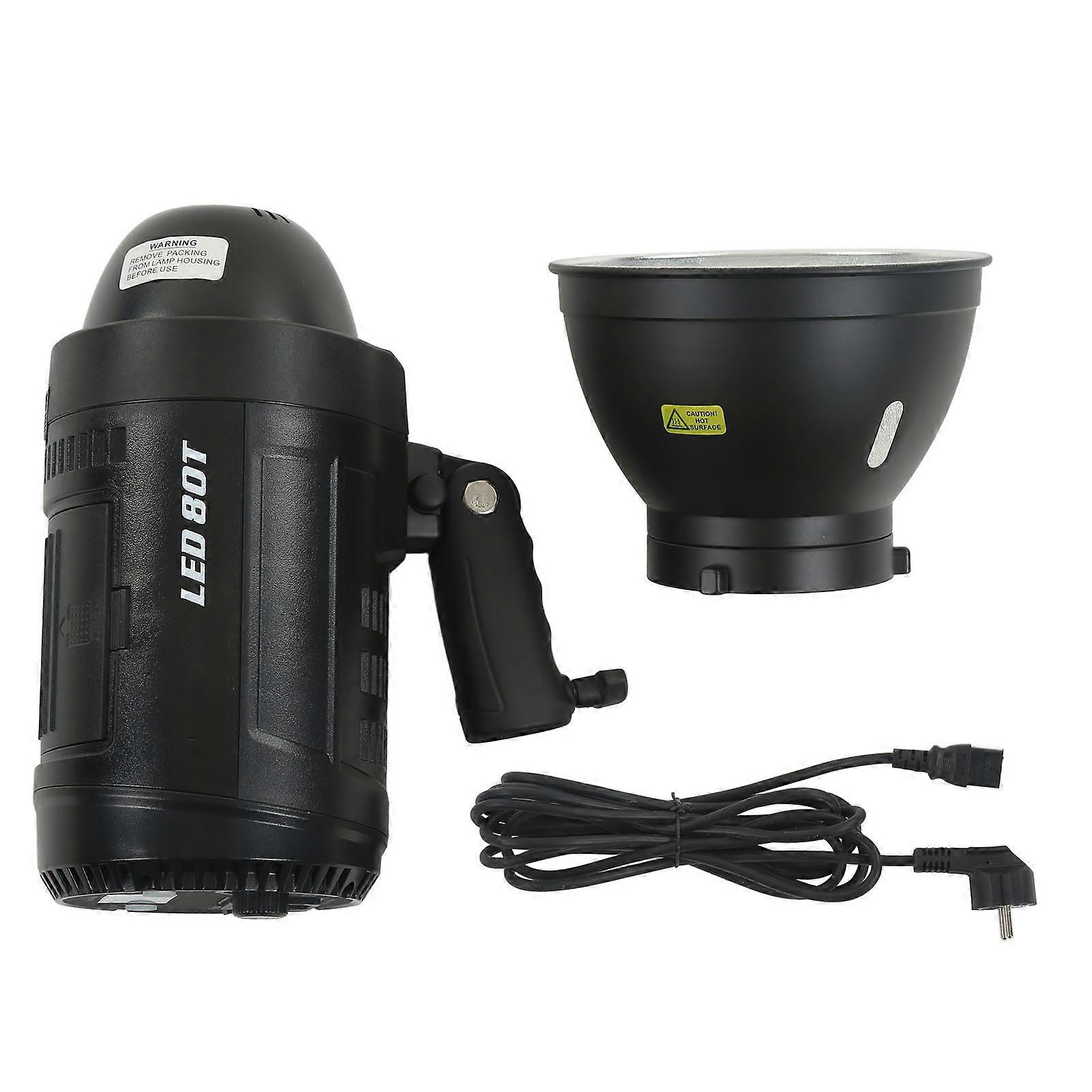 80W LED Video Light - Adjustable Photography Lighting with APP Control & Dual Power