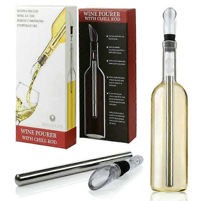 Stainless Steel Wine Cooling Stick with Pourer