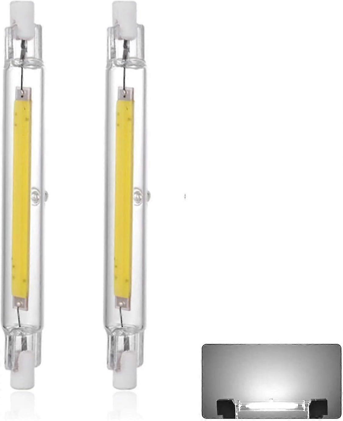 لمبة LED 30W R7S 189 مم أبيض بارد 6000K 3000LM ، لمبة COB خطية قابلة للتعتيم 360 درجة ، مكافئ هالوجين 300 واط ، J189 للأضواء الكاشفة