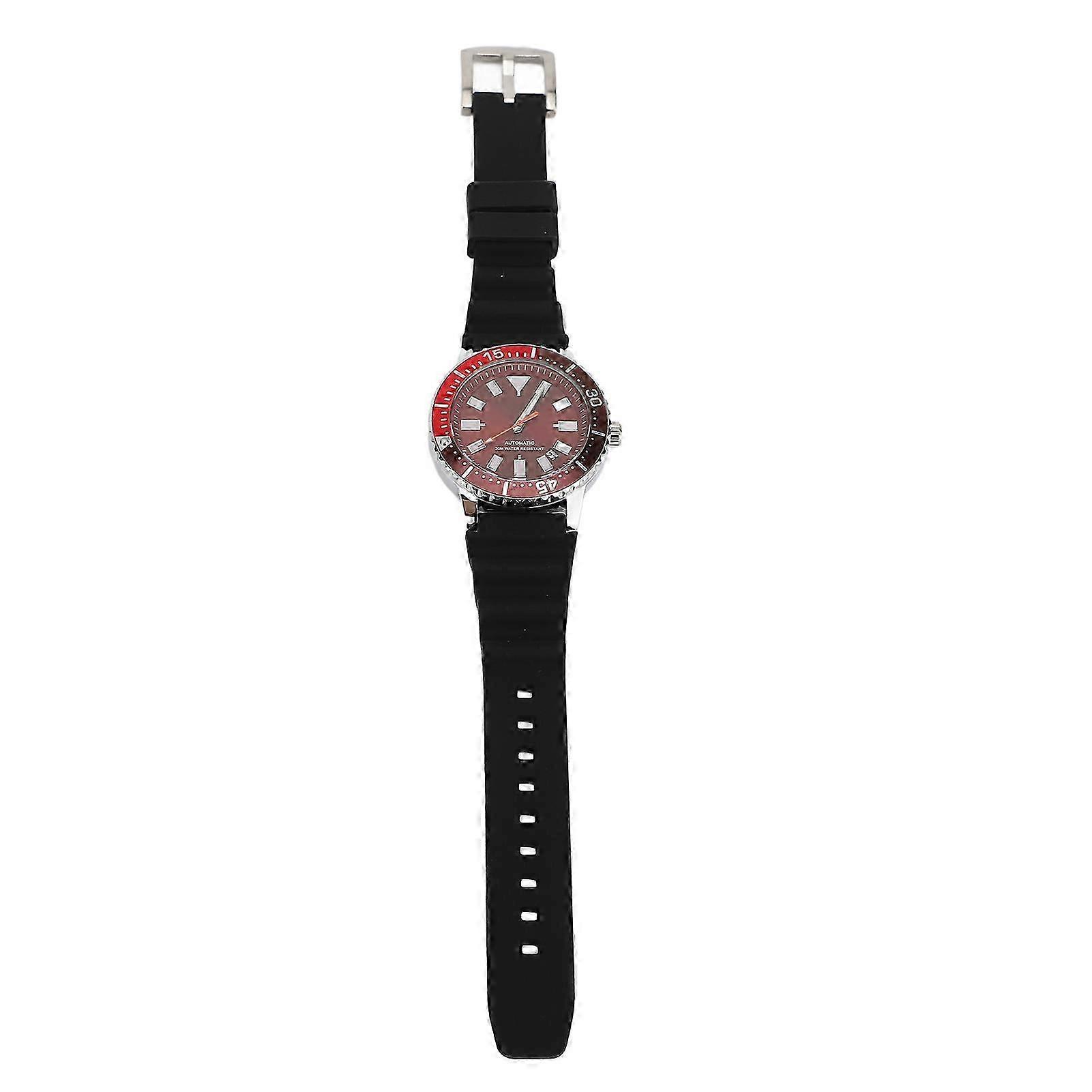Automatic Mechanical Watch for Luminous Hands Self Winding Rotatable Bezel Mineral Glass Men Analog Wristwatch 48MM 2025